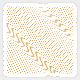 Golden lines Sticker